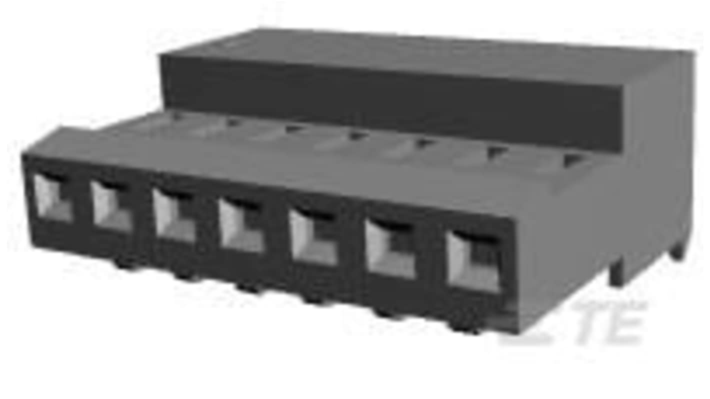 TE Connectivity MTA 100 Series Cable Mount PCB Connector, 7 Contact(s), 2.54mm Pitch, 1 Row(s)
