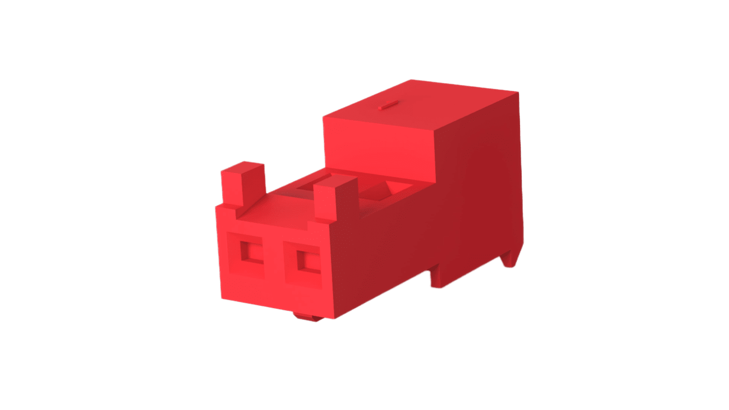 TE Connectivity MTA 100 Series Cable Mount Backplane Connector, 2 Contact(s), 2.54mm Pitch, 1 Row(s)