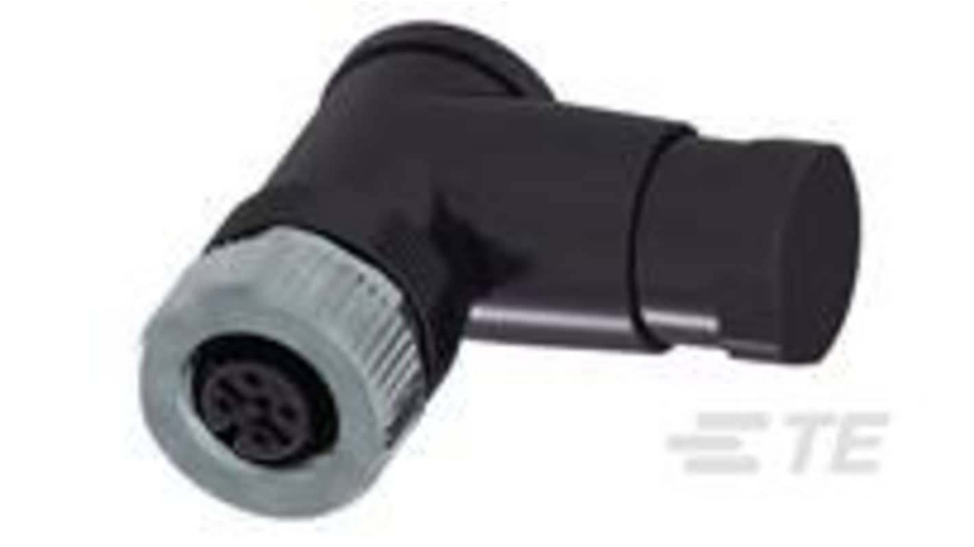 TE Connectivity Circular Connectors, 5 Contacts, M12 Connector, Socket, Female, 4-2271128-1 Series