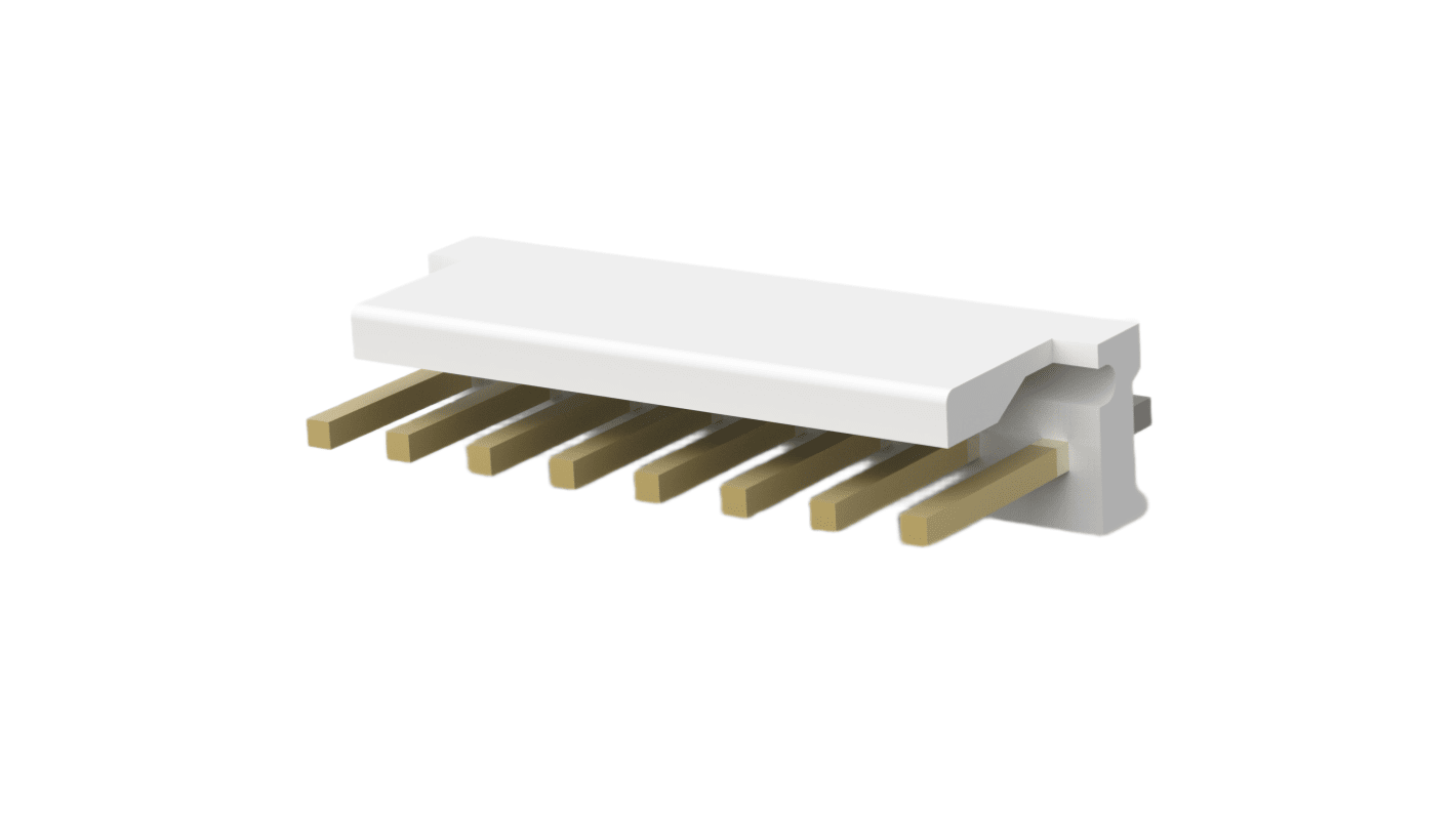 TE Connectivity MTA 156 Series Vertical PCB Mount PCB Header, 8 Contact(s), 3.96mm Pitch, 1 Row(s), Shrouded