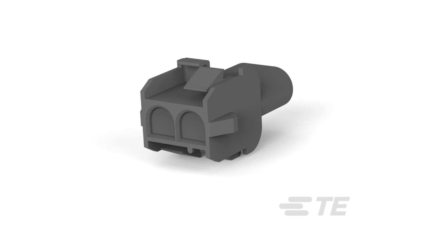 TE Connectivity, Universal MATE-N-LOK Receptacle Connector Housing, 6.35mm Pitch, 2 Way, 1 Row