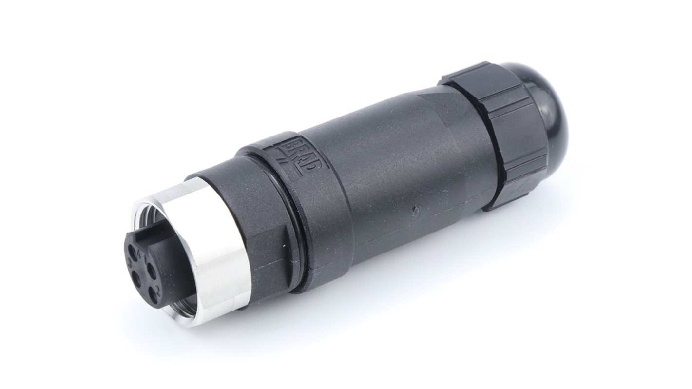 Molex Industrial Circular Connectors, 4 Contacts, Cable Mount, Miniature Connector, Socket, Female, IP67, 130017 Series