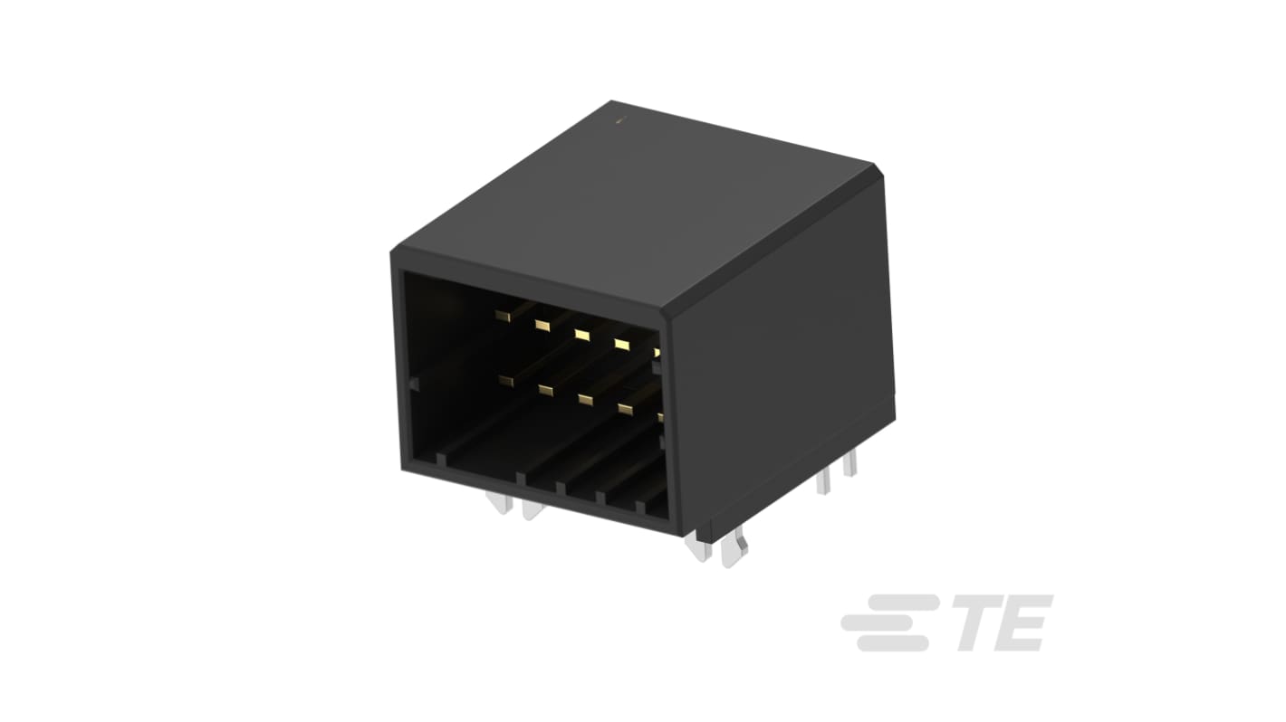 TE Connectivity Dynamic 2000 Series Series Horizontal Board Mount PCB Header, 12 Contact(s), 2.5mm Pitch, 2 Row(s),