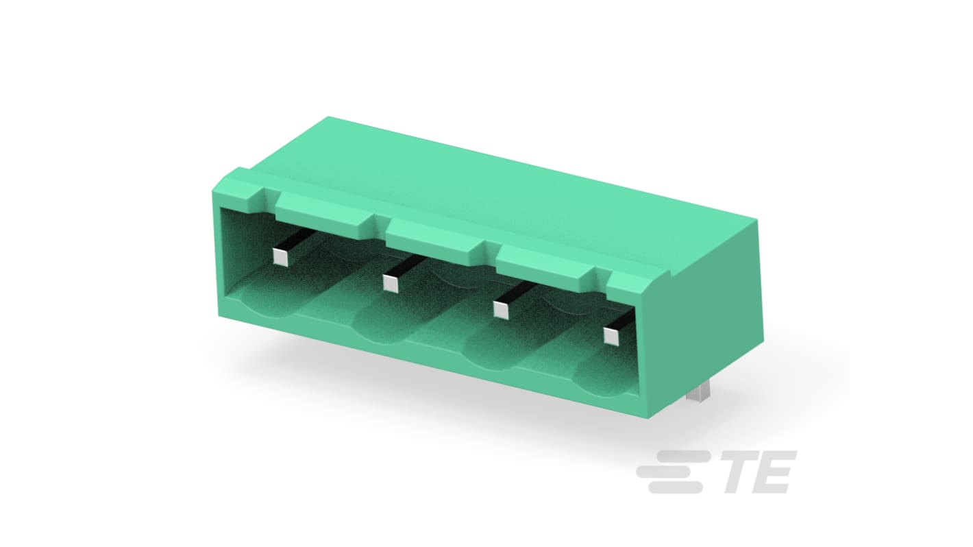 TE Connectivity, 7.62mm Pitch, Buchanan, 10 Way, Right Angle, Pluggable Terminal Block, Header, Board Mount, Solder,