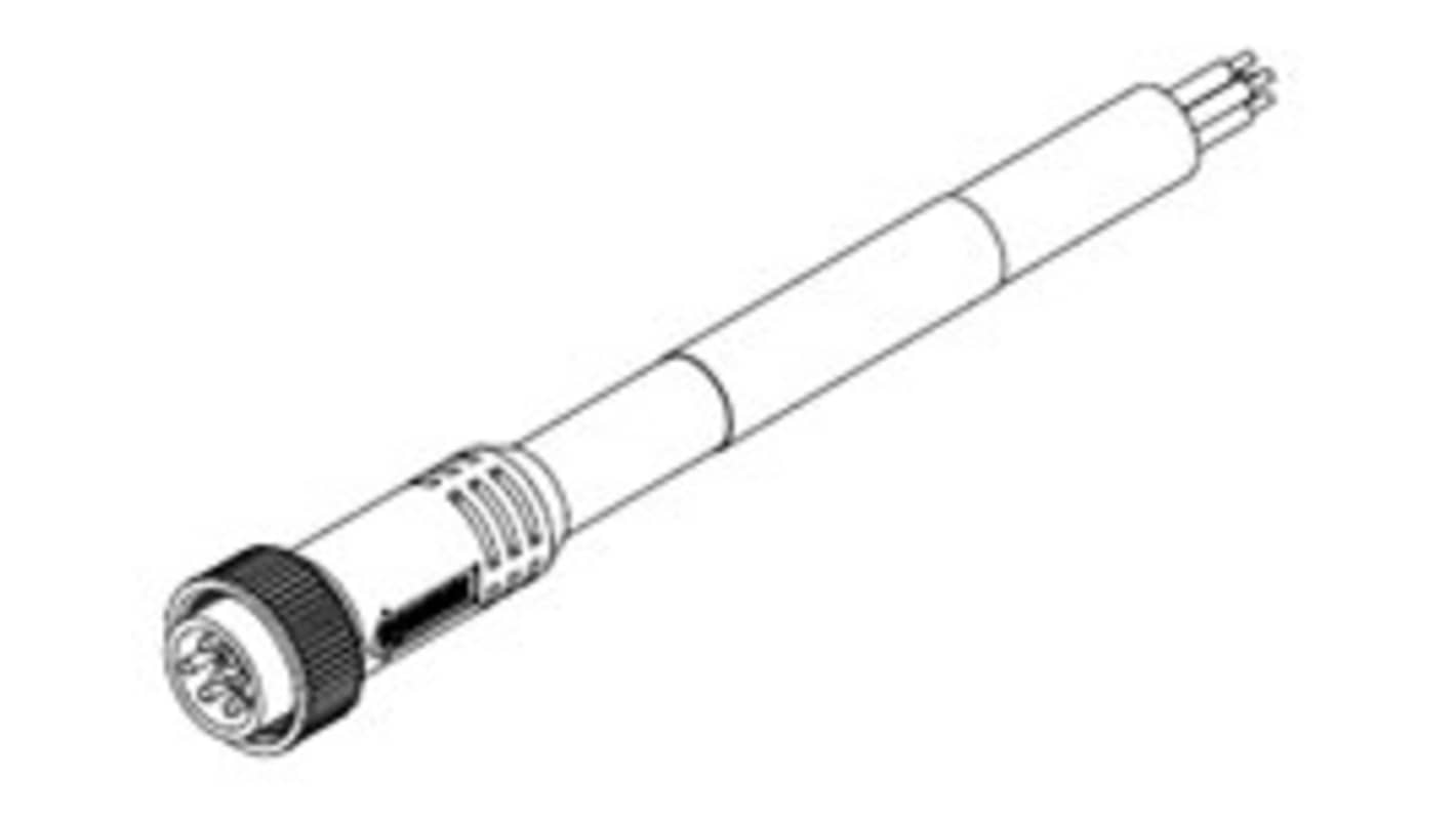 Molex Grey Circular Industrial Cordsets, Shell Size 12.7mm for use with Strain Relief Grip