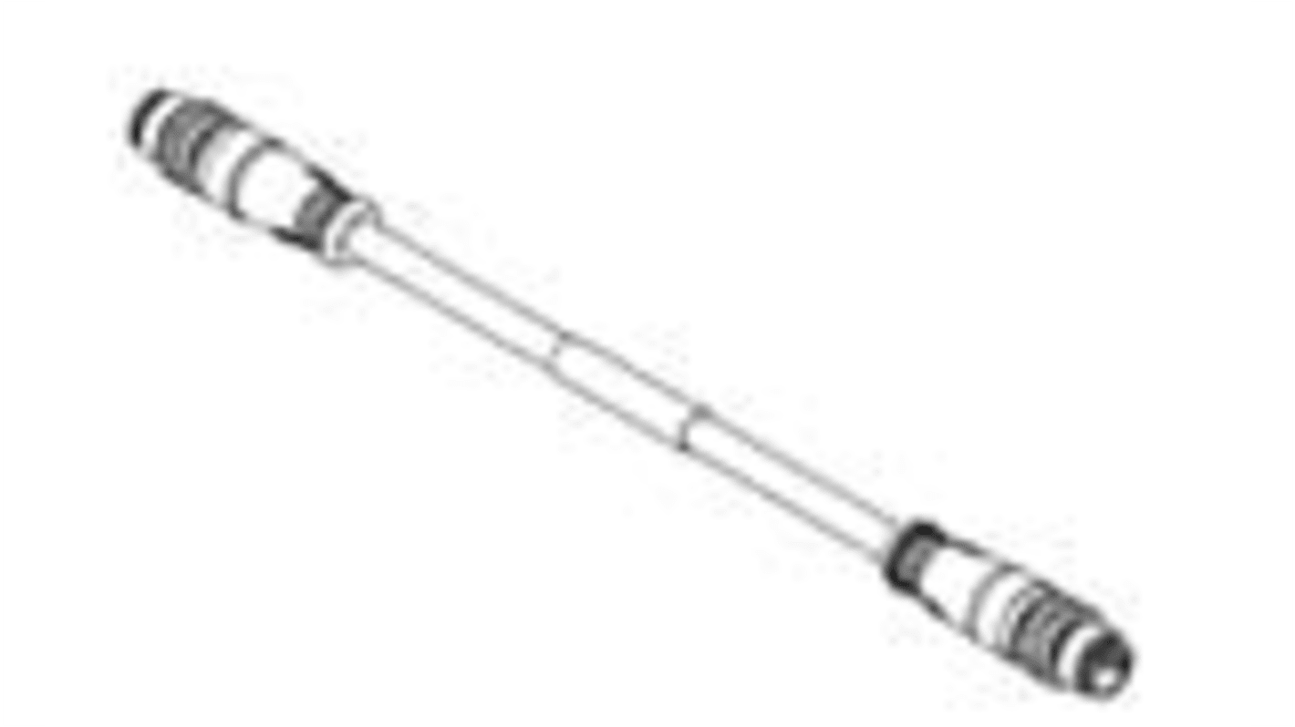 Molex Straight Male 4 way M12 to Straight Male 4 way M12 Sensor Actuator Cable, 10m
