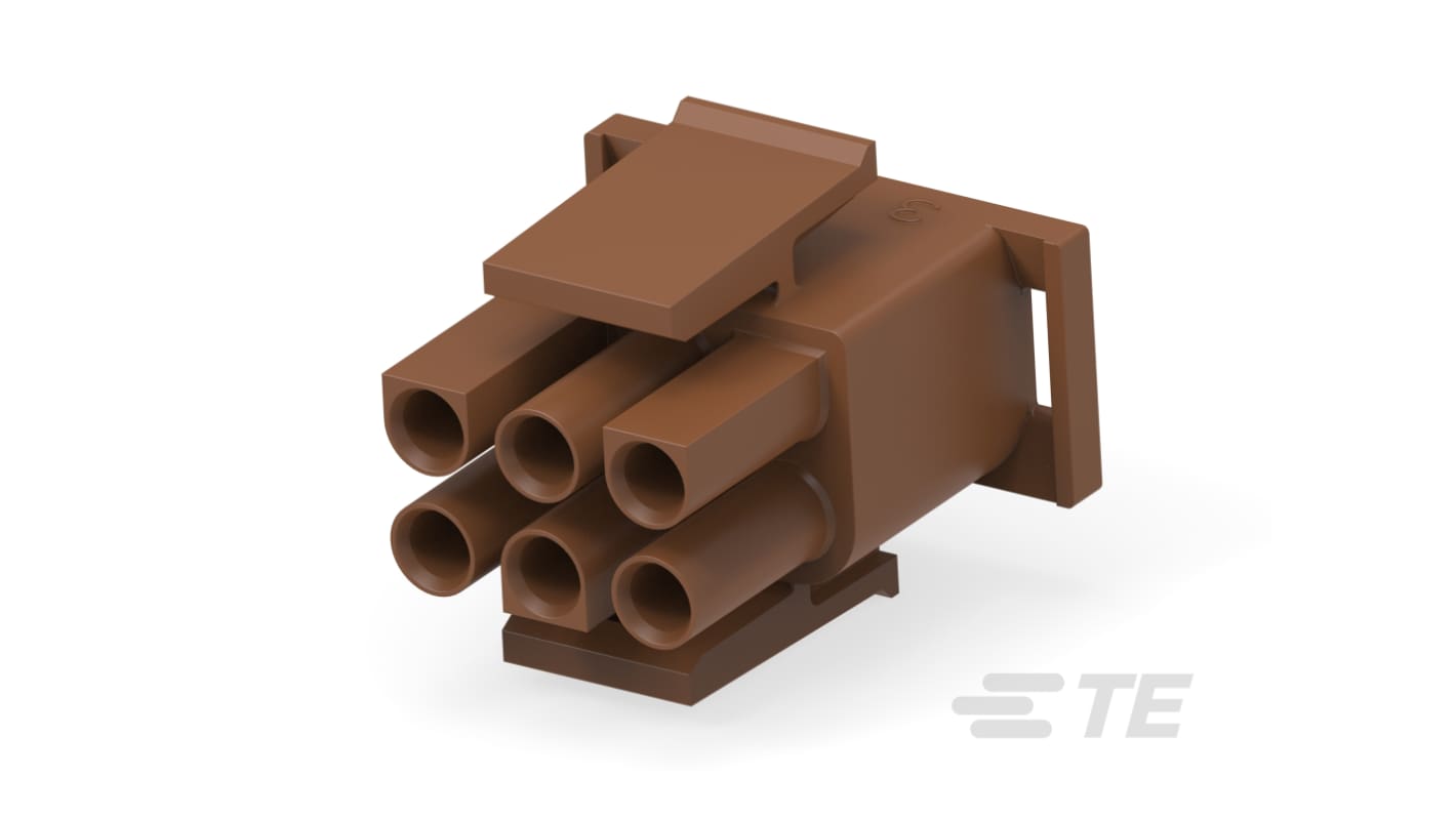TE Connectivity MATE-N-LOK Heavy Duty Power Connector, 6 Contacts, Straight