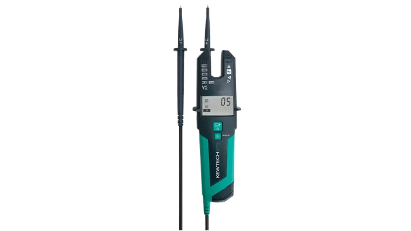 Kewtech Corporation KT5, Digital Voltage tester, 1500V dc, No, CAT IV