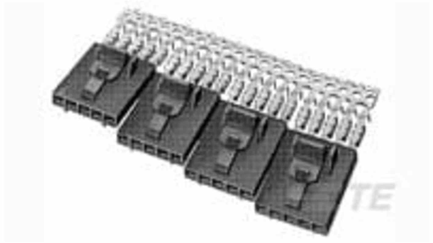 TE Connectivity AMPMODU Series Cable Mount PCB Header, 7 Contact(s), 2.54mm Pitch, 1 Row(s), Unshrouded