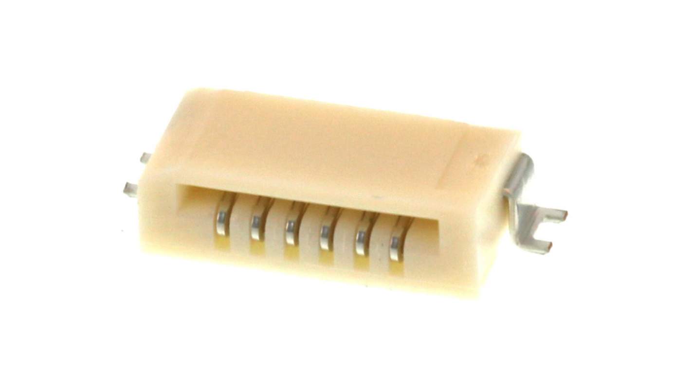 Molex, 52852, 52852-0670 1mm Pitch 6 Way Right Angle FPC Connector, Bottom