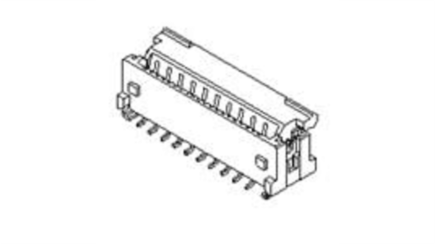 TE Connectivity FPC连接器, 30p, 0.5mm间距, SMT安装, 垂直, 501951系列