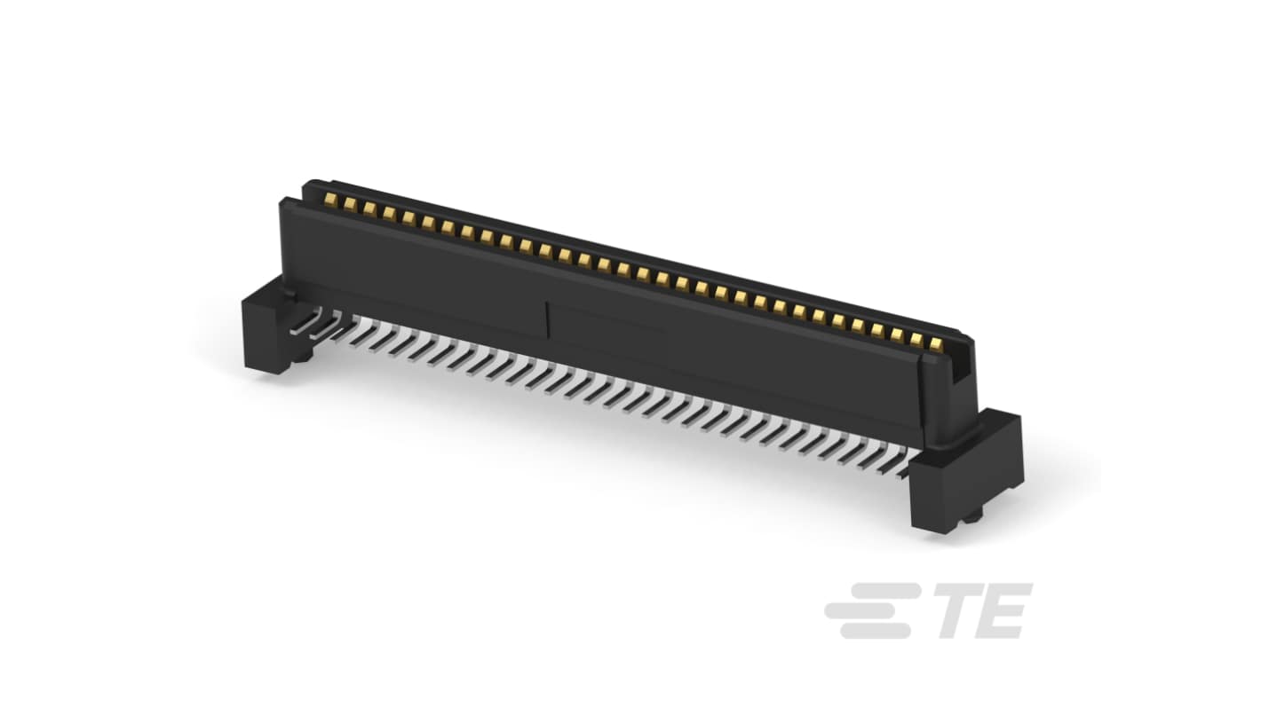 TE Connectivity Free Height Series Vertical Surface Mount PCB Header, 64 Contact(s), 1mm Pitch