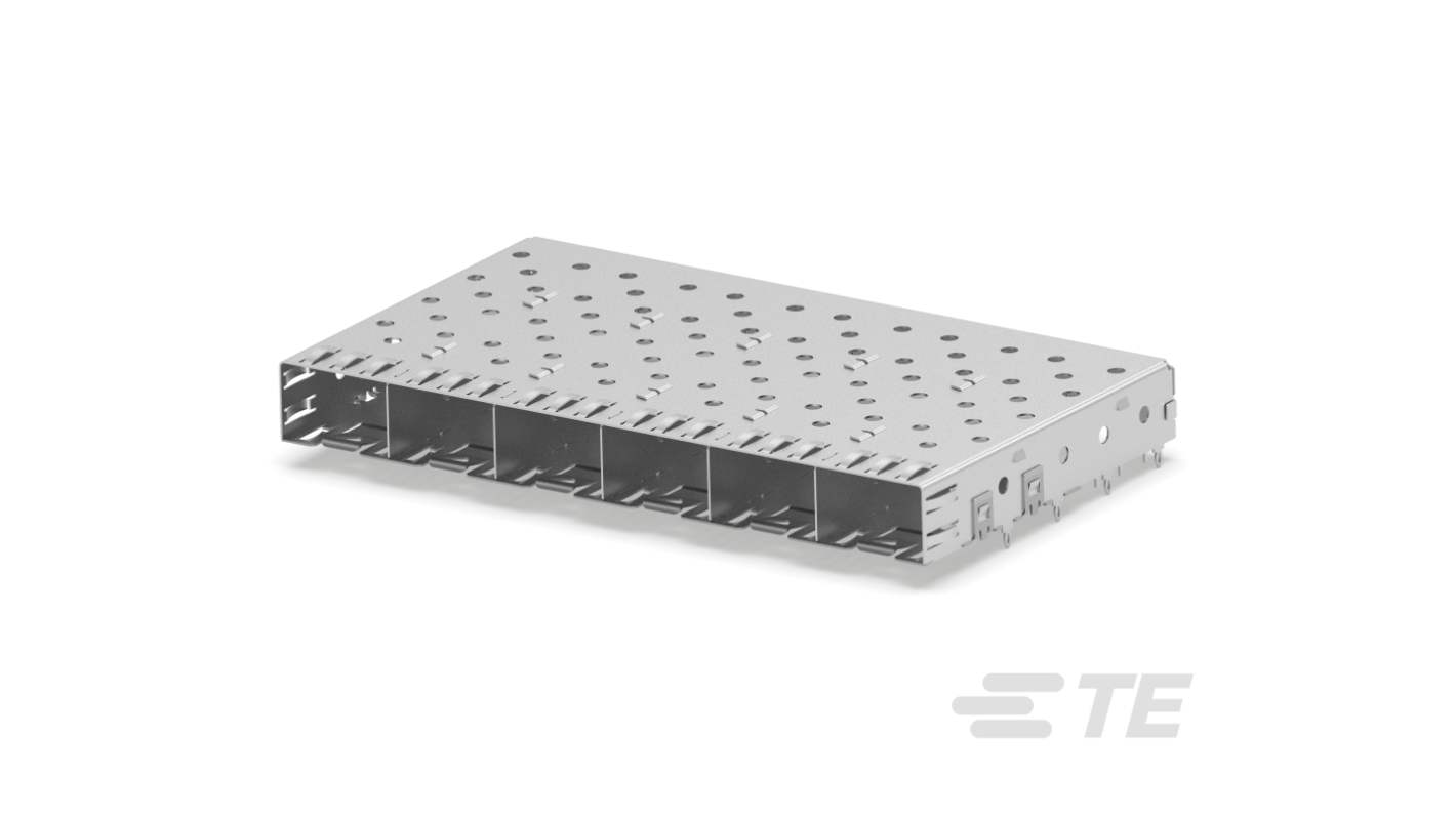 TE Connectivity SFP+ Cage Assembly 6-Port, 2007498-2