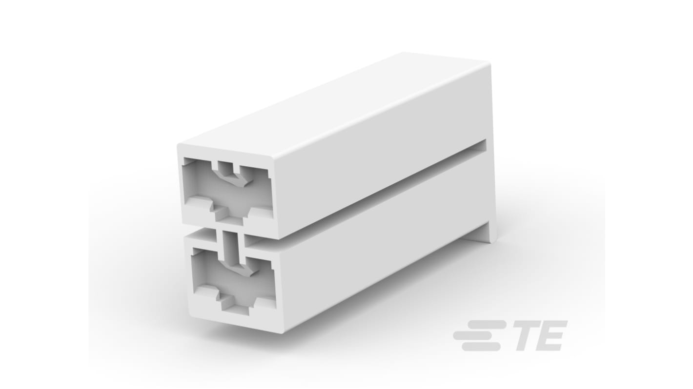 TE Connectivity, PL MKII 2 Way Nylon Crimp Terminal Housing, Natural