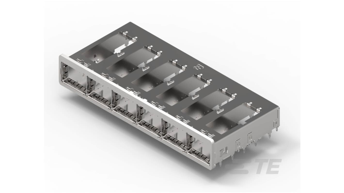 TE Connectivity QSFP+ Cage 6-Port, 2143329-1