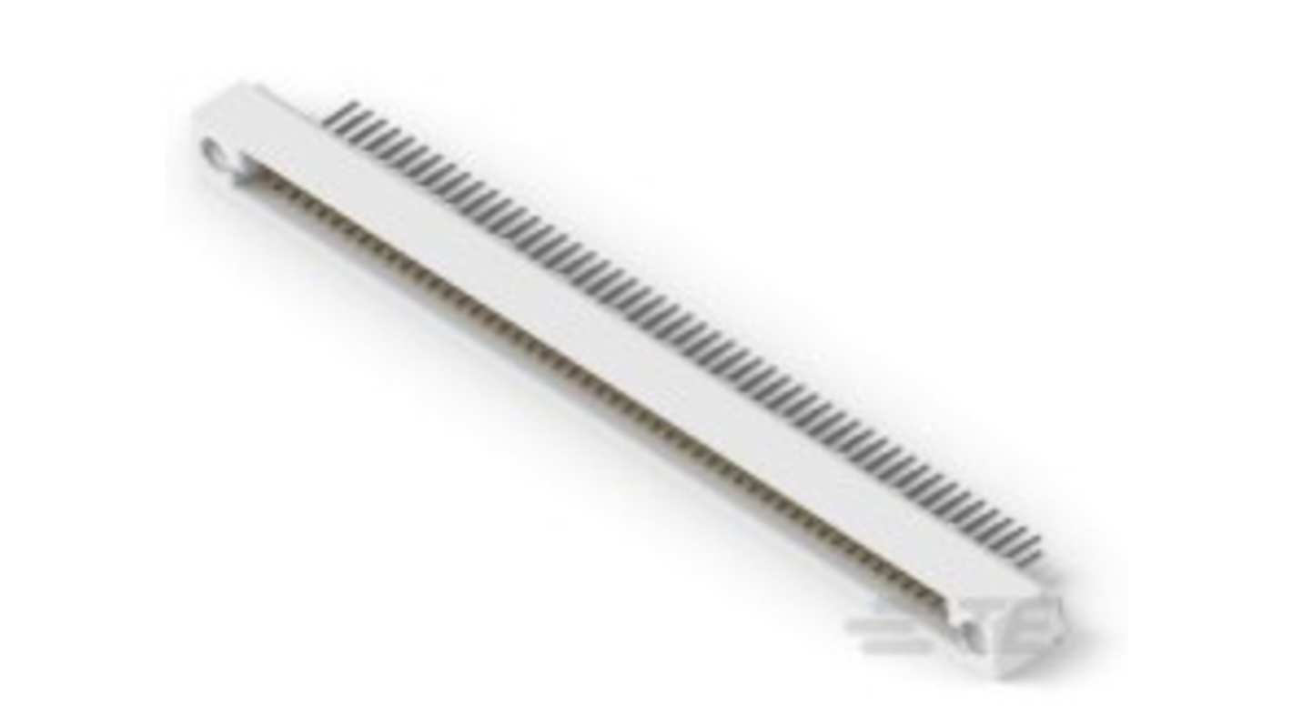 TE Connectivity 53244 Series Vertical Board Mount PCB Header, 100 Contact(s), 2.54mm Pitch, 2 Row(s), Shrouded