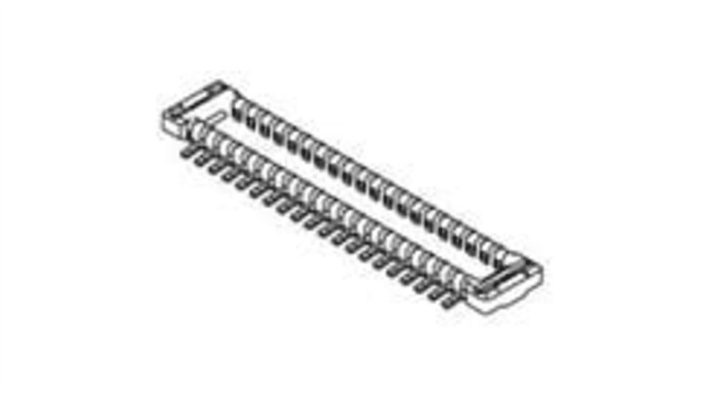 Molex 503308 Series Vertical Surface Mount PCB Header, 30 Contact(s), 0.4mm Pitch, 2 Row(s), Unshrouded