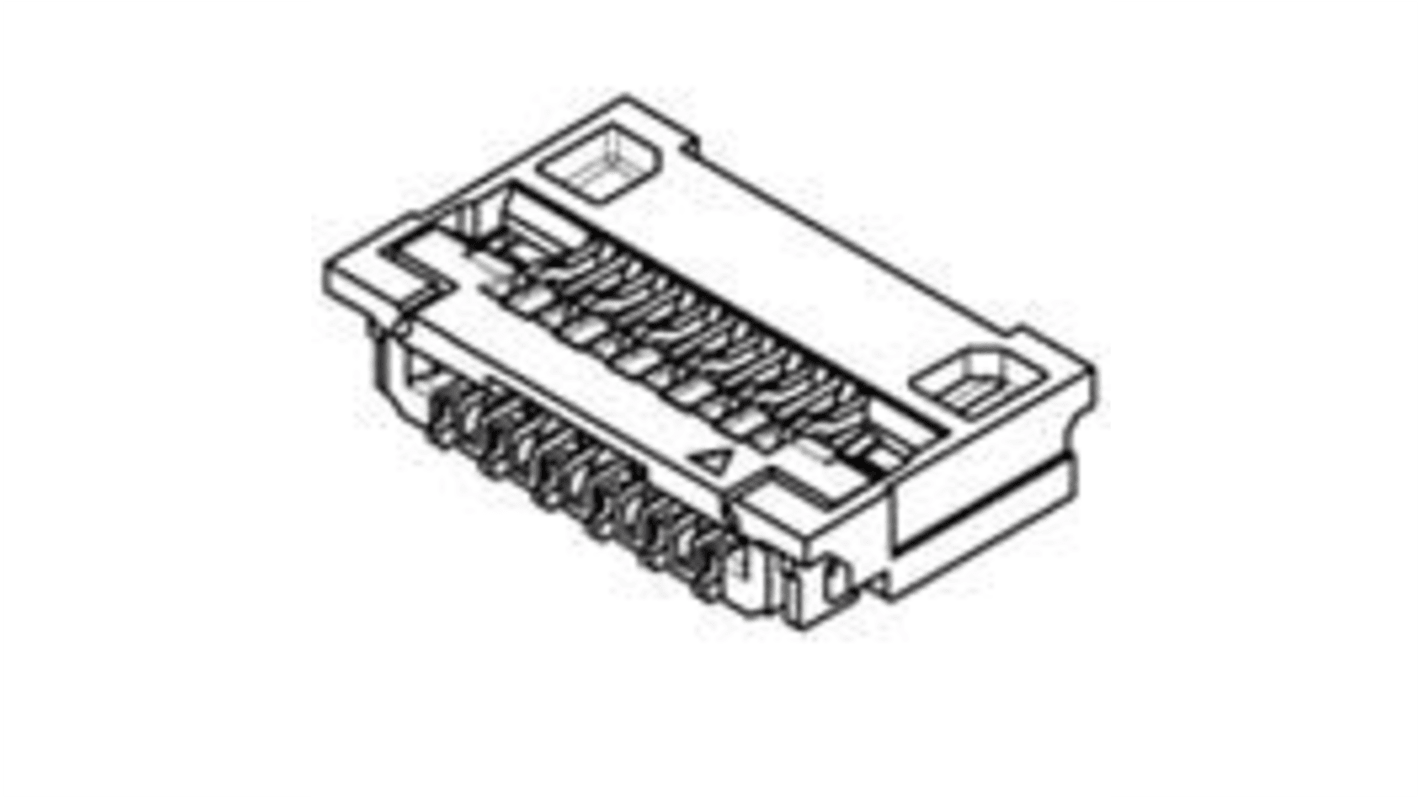 TE Connectivity FPC连接器, 41p, 0.3mm间距, SMT安装, 直角, 502250系列