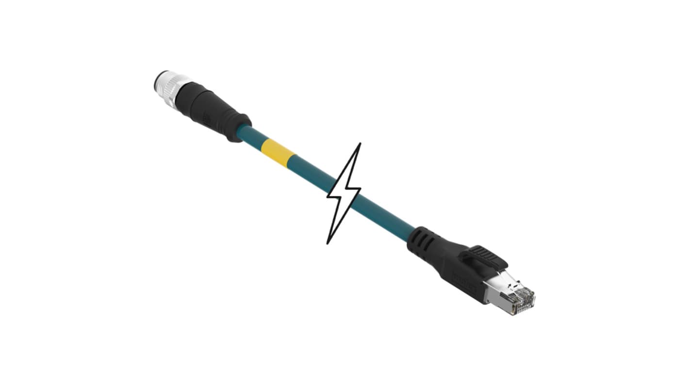 Kabel Ethernet Cat5e długość 15m Z zakończeniem TE Connectivity TPU