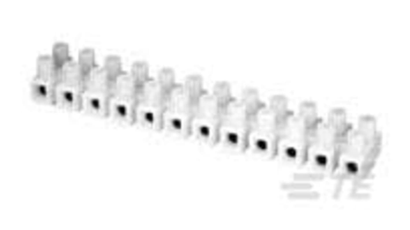 TE Connectivity Barrier Strip, 12 Contact, 10mm Pitch, 1 Row, 30A, 250 V