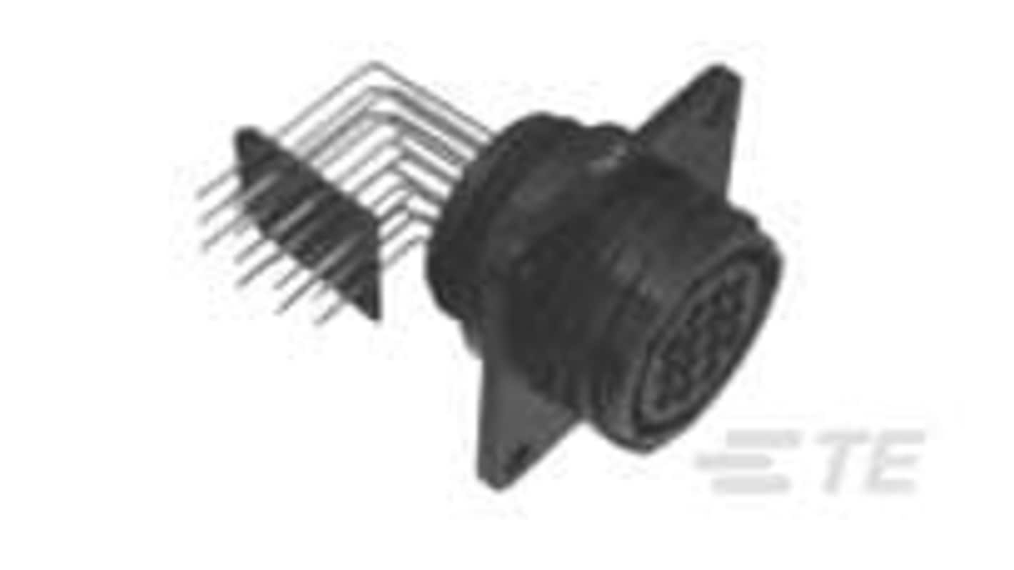 TE Connectivity Industrial Circular Connectors, 4 Contacts, Panel Mount, Plug, Male, AMP Series