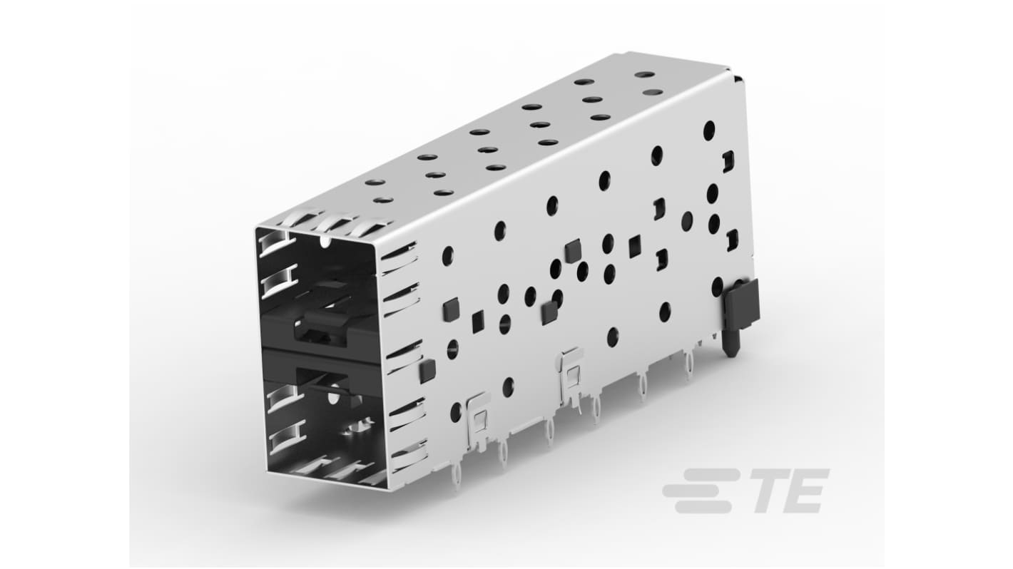TE Connectivity SFP Cage Assembly 2-Port 40-Position, 1658391-2