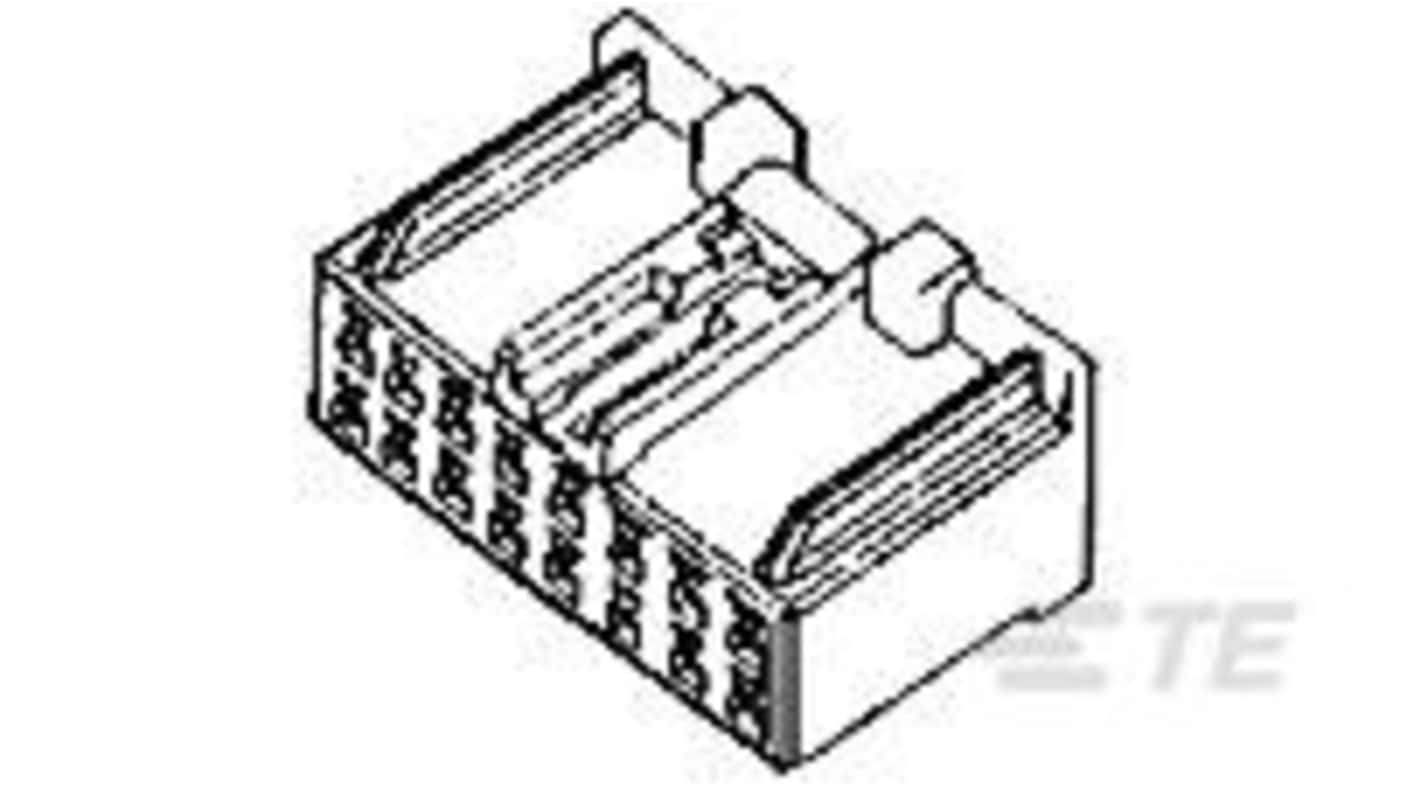 TE Connectivity, 1790 Connector Housing Plug Black 179093-6