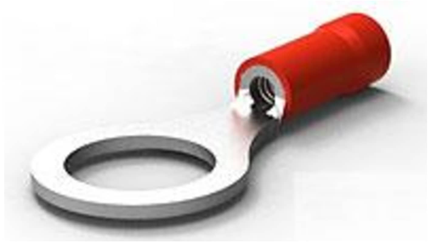 TE Connectivity, PlastiGrip Insulated Ring Terminal, Red