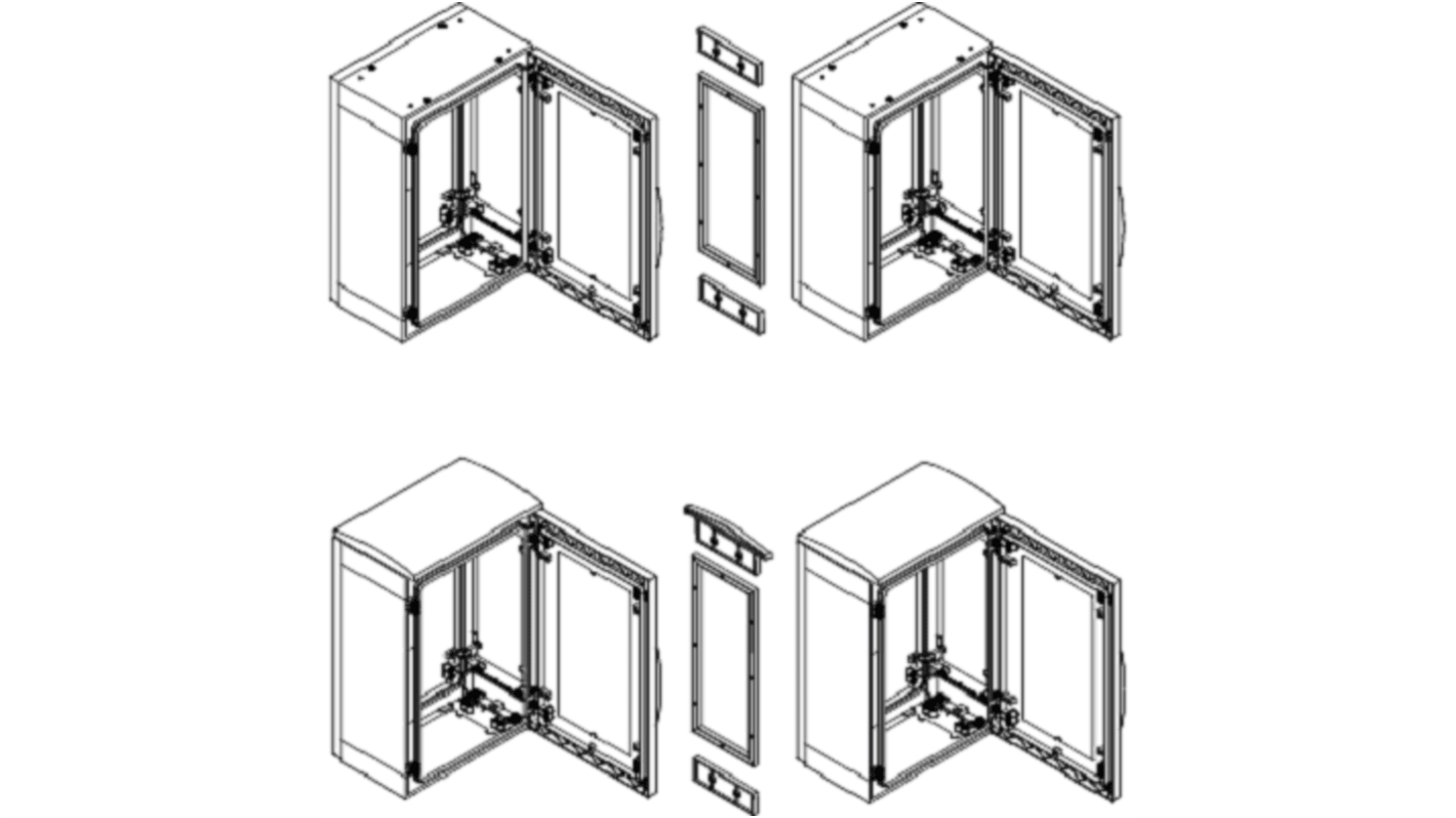 Schneider Electric PanelSeT Series Polyester Coupling Kit for Use with Thalassa PLA suitable enclosure, 420 x 15 x 750mm
