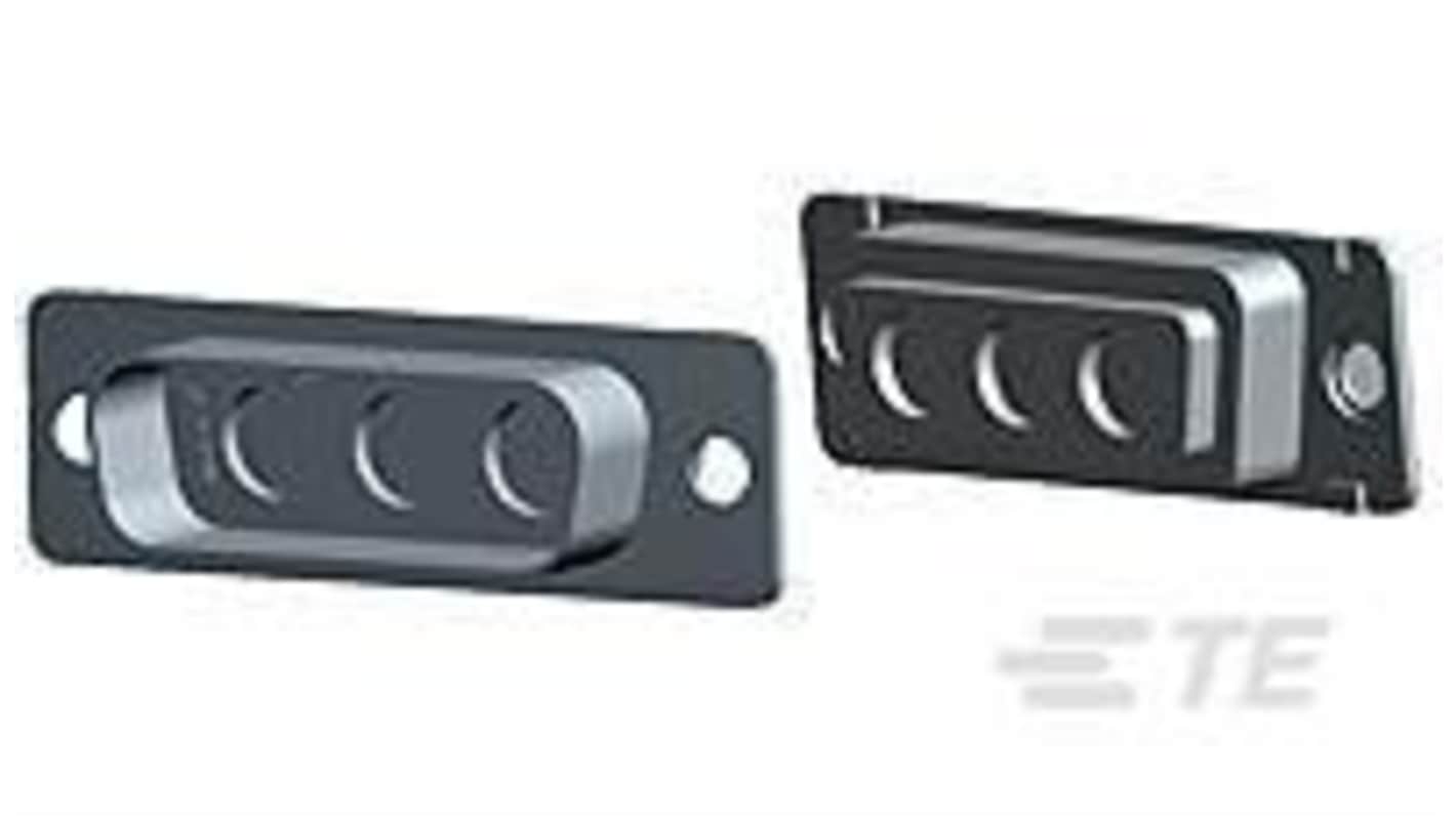 TE Connectivity 4481 3 Way Panel Mount D-sub Connector Plug, 2.77mm Pitch