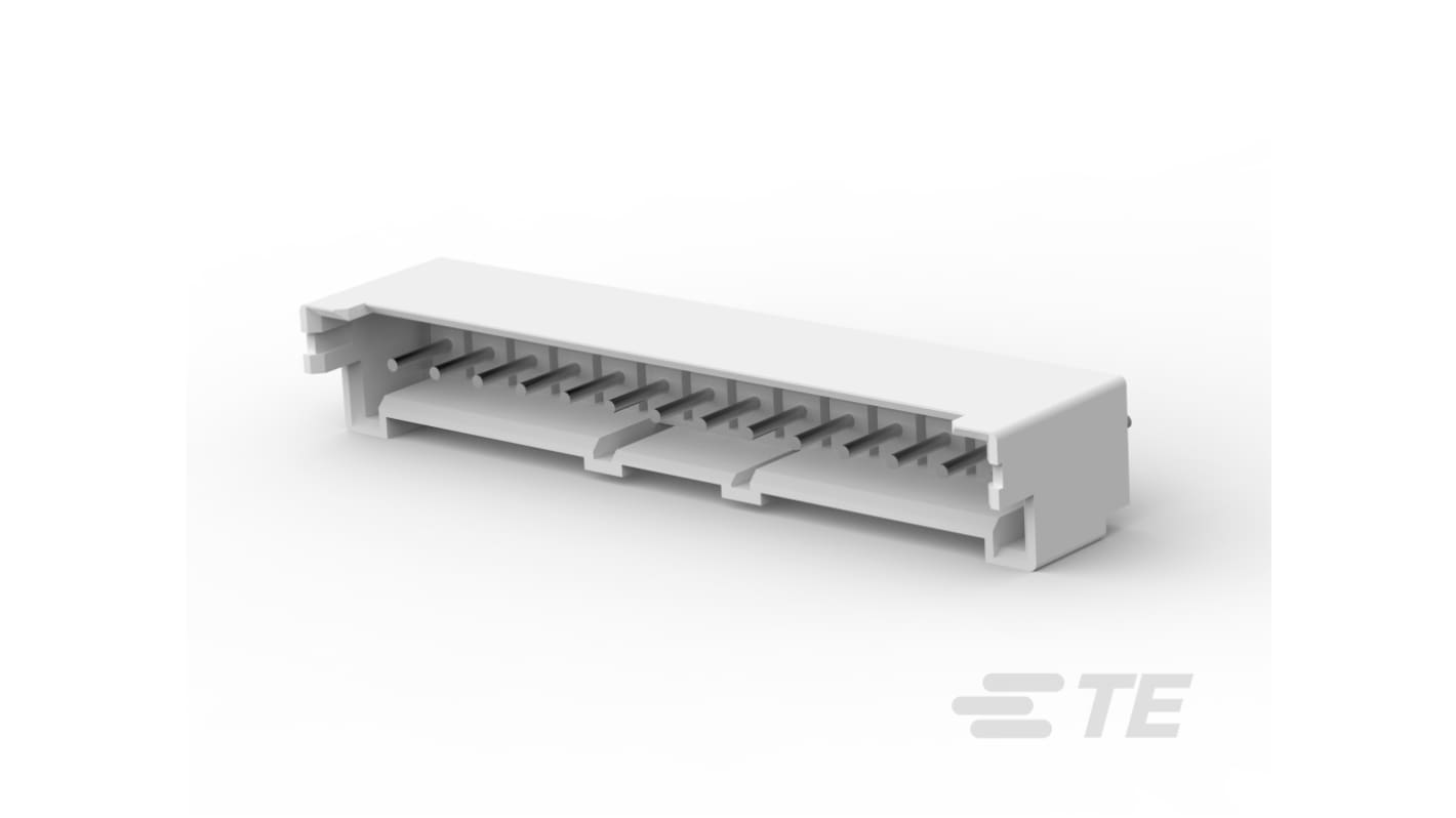 TE Connectivity Economy Power 2.5 Series Vertical Board Mount PCB Header, 14 Contact(s), 2.5mm Pitch, 1 Row(s), Shrouded