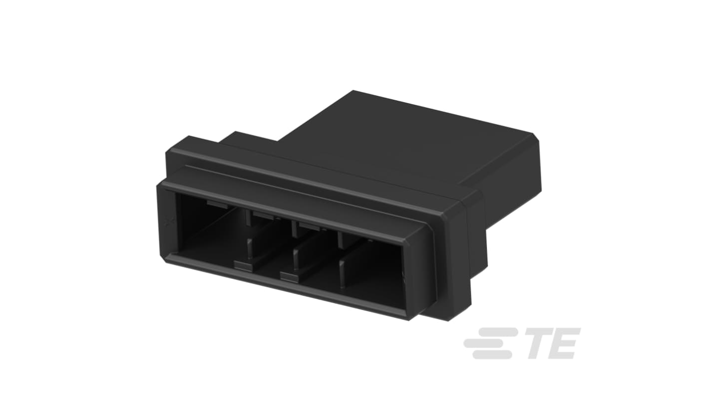 TE Connectivity Dynamic 4000 Series Straight Cable Mount Housing, 4 Contact(s), 6.35mm Pitch, 1 Row(s)