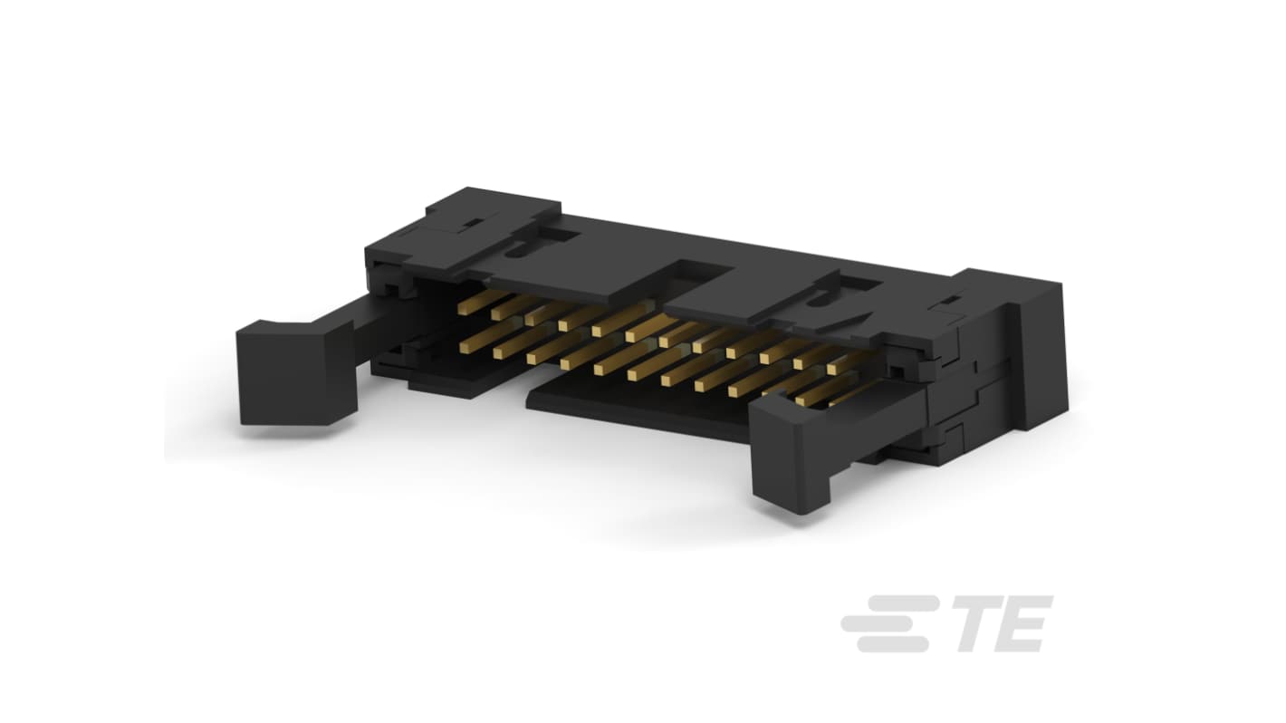 TE Connectivity FPC连接器, 公插, 24p, 电缆安装, 水平, AMP-LATCH系列