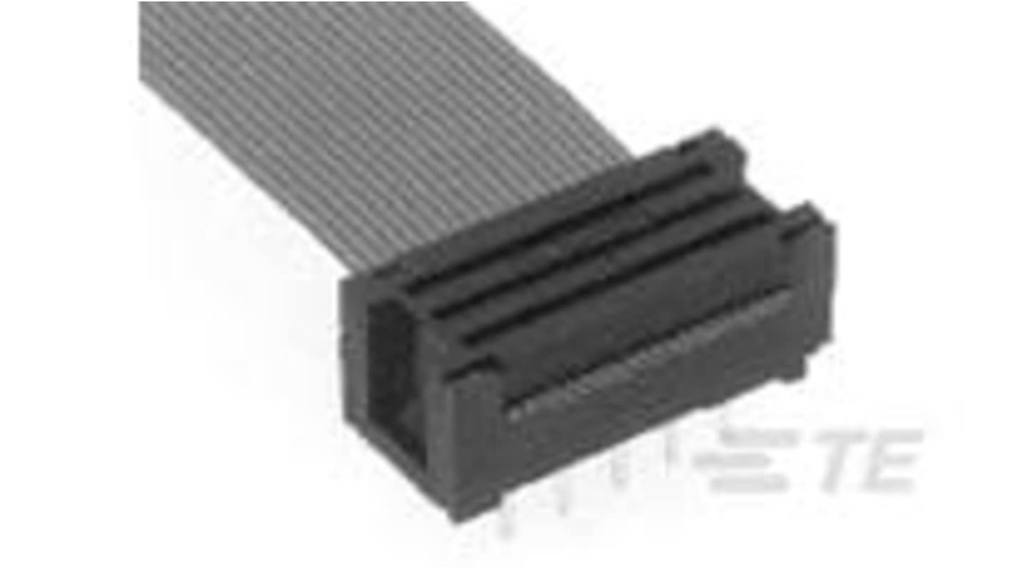 TE Connectivity AMP LATCH Series Vertical PCB Mount PCB Connector, 50 Contact(s), 0.64 mm, 1.27 mm Pitch, 4 Row(s)