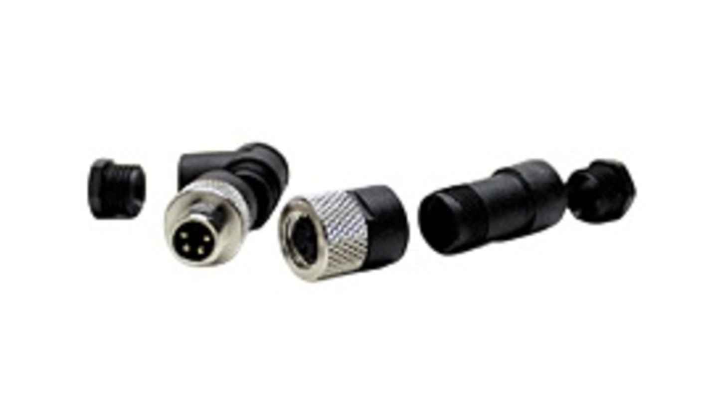 Molex Industrial Circular Connectors, 3 Contacts, Threaded Mount, M8 Connector, Plug, Male, IP67, 120091 Series