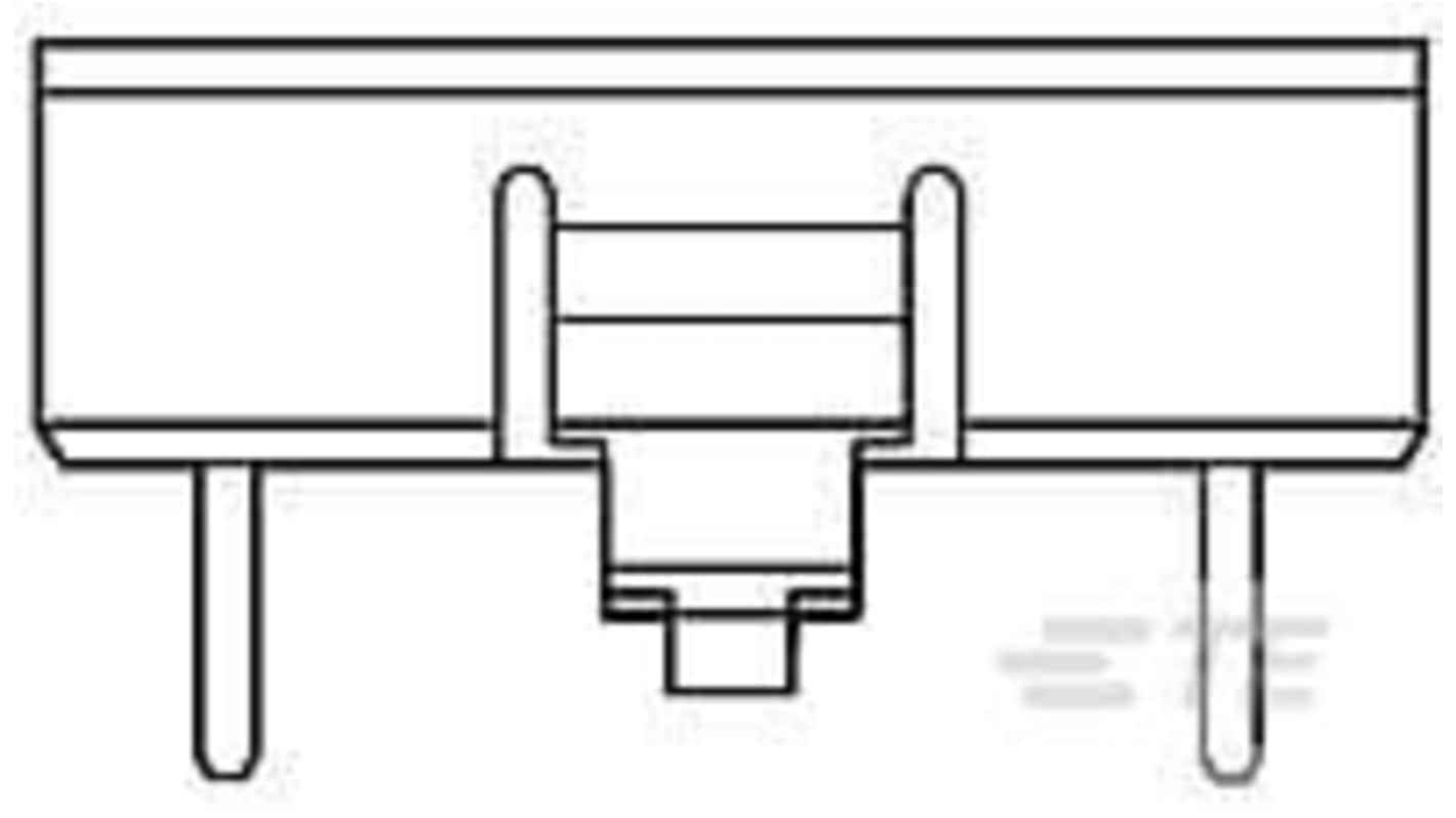 TE Connectivity AMPMODU Series Vertical Latching PCB Header, 1 Row(s), Shrouded
