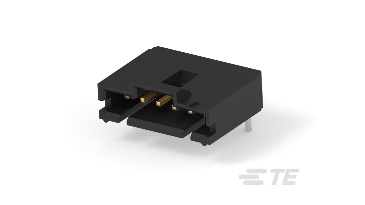 TE Connectivity 6p单排排针 直角, 2.54mm间距, 电路板安装, AMPMODU MTE系列