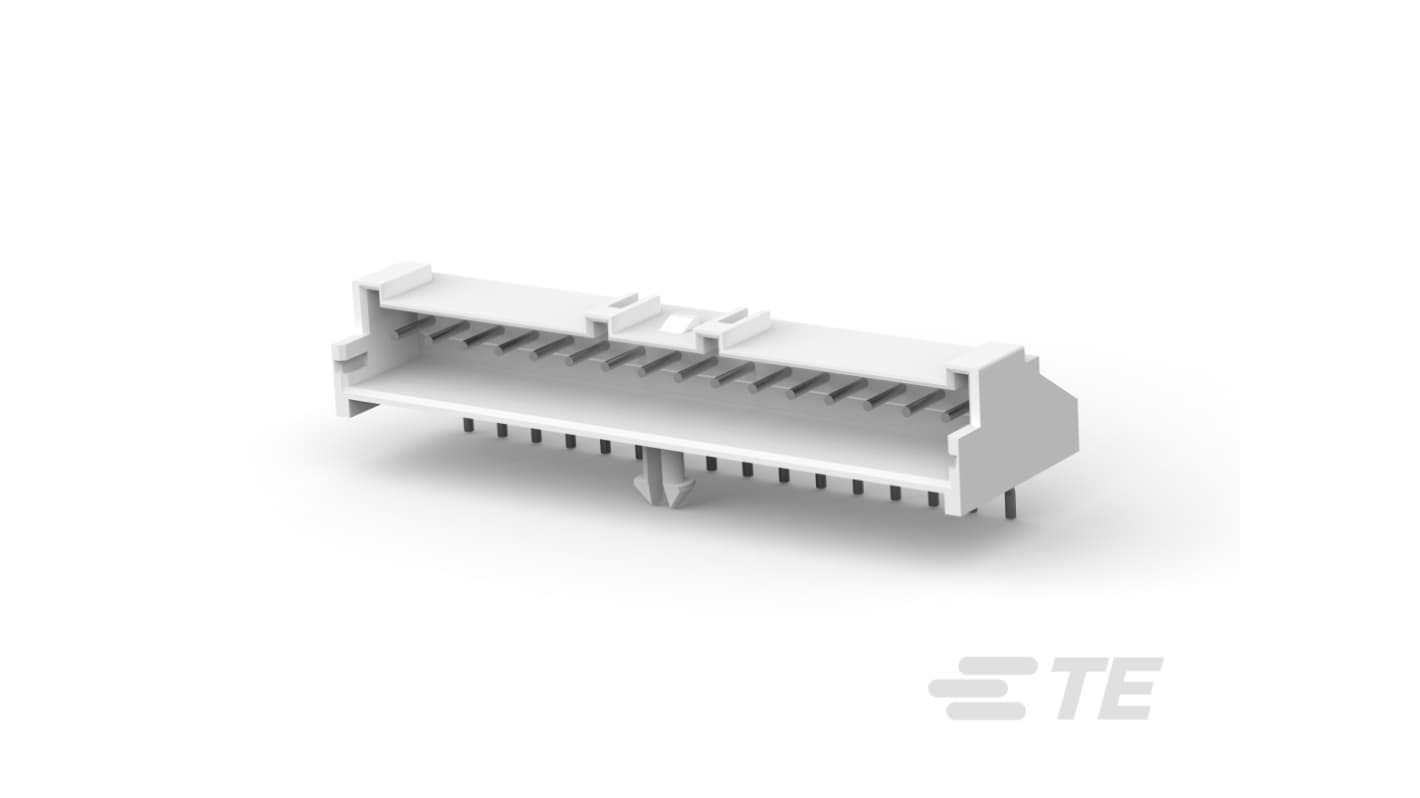 TE Connectivity Economy Power 2.5 Series Right Angled Board Mount PCB Header, 16 Contact(s), 2.5mm Pitch, 1 Row(s),