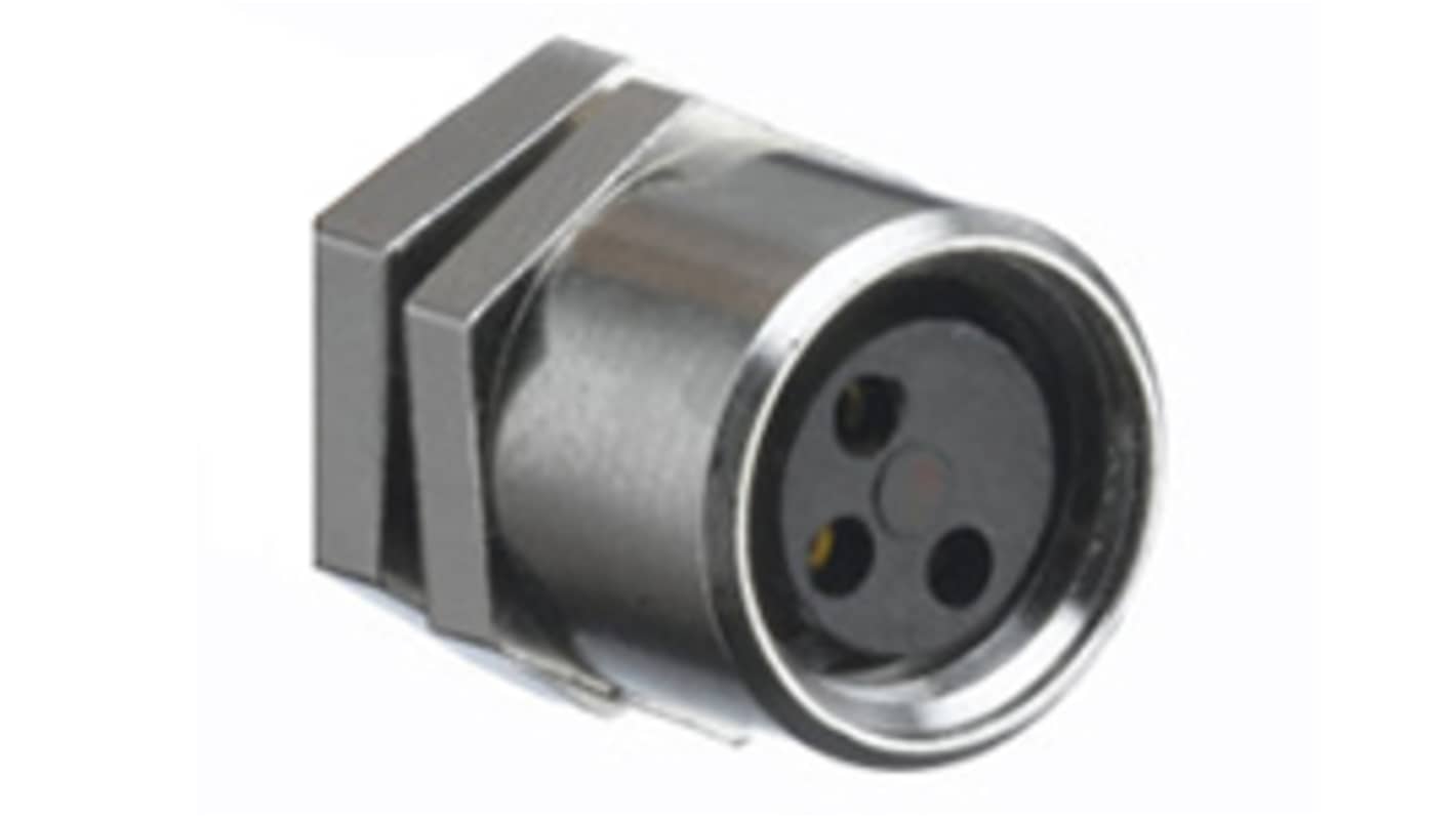 Molex Industrial Circular Connectors, 4 Contacts, PCB Mount, M8 Connector, Socket, Female, IP67, 120031 Series
