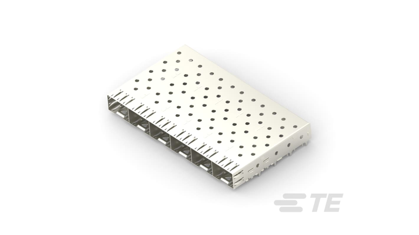 TE Connectivity SFP Cage Assembly 6-Port, 1761015-3