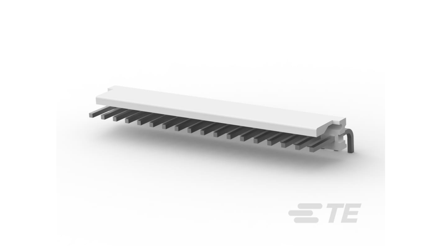 TE Connectivity MTA 156 Series Right Angle Board Mount PCB Header, 18 Contact(s), 3.96mm Pitch, 1 Row(s), Shrouded,