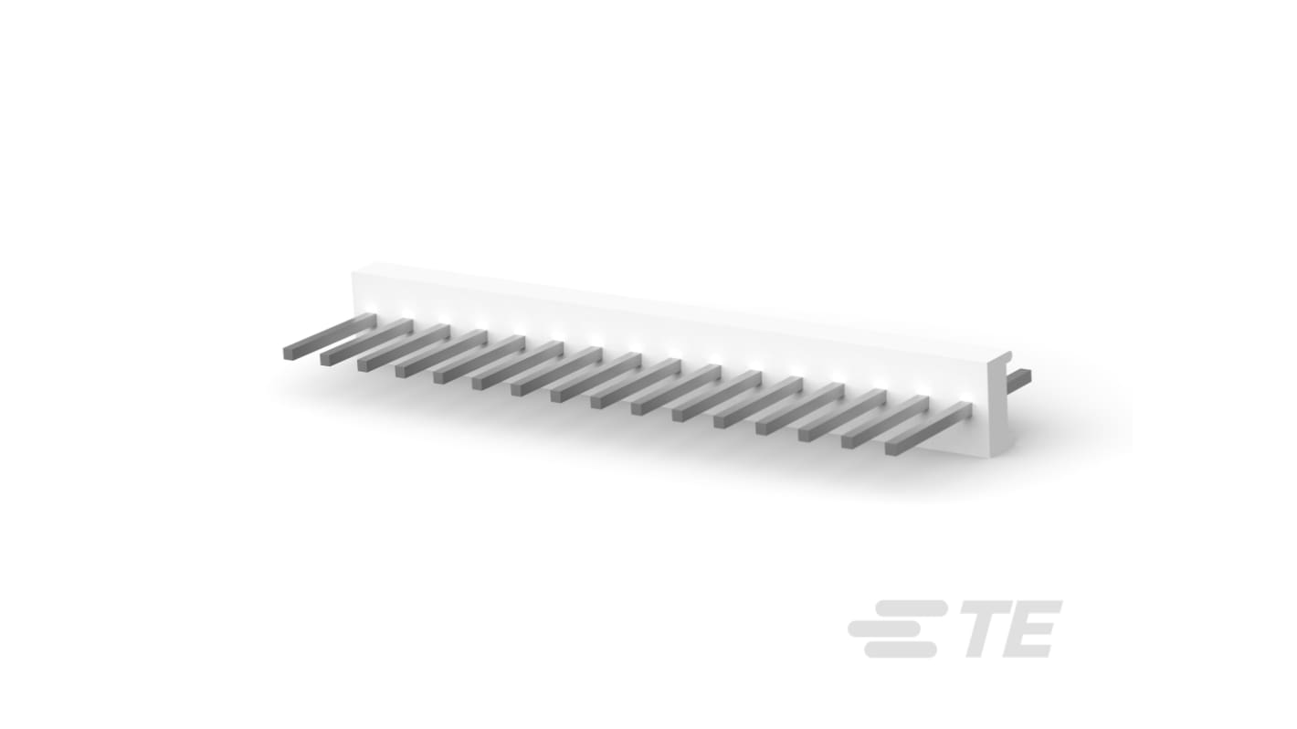 TE Connectivity MTA 100 Series Vertical PCB Header, 16 Contact(s), Unshrouded