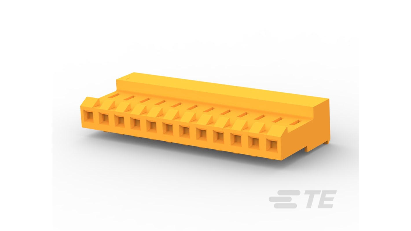 TE Connectivity 12-Way Connector Socket for Board Mount
