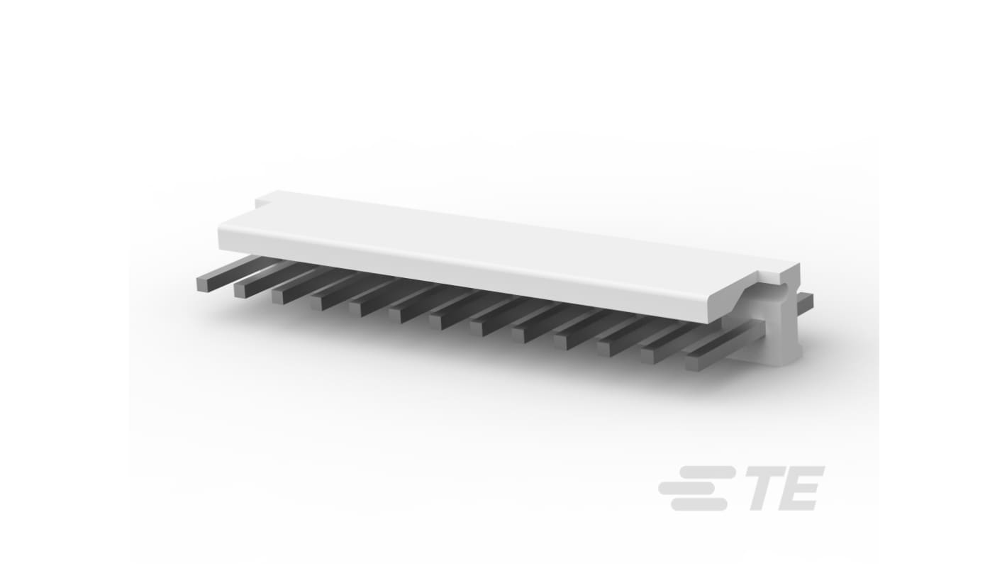 TE Connectivity MTA 156 Series Vertical Board Mount PCB Header, 13 Contact(s), 3.96mm Pitch, 1 Row(s), Shrouded,