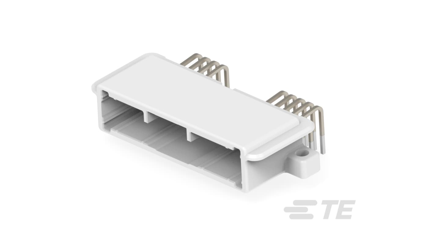 TE Connectivity AMP Series Horizontal Board Mount PCB Header, 24 Contact(s), 2.2mm Pitch, 2 Row(s), Shrouded