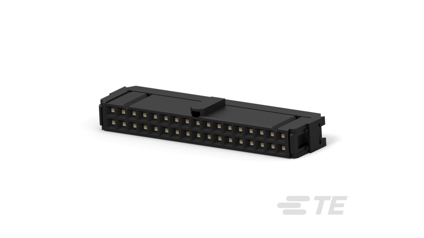 TE Connectivity, AMP-LATCH - NOVO 2.54mm Pitch 34 Way Vertical Receptacle FPC Connector, Solder, Through Hole