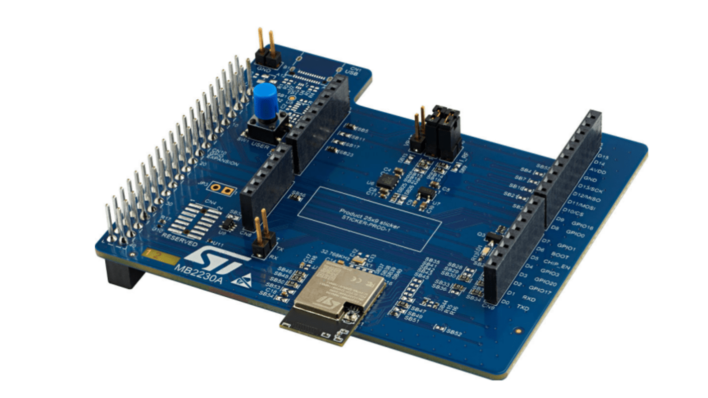 STマイクロ マイクロコントローラ開発ツール, 開発 ボード, Wi-Fi/Bluetooth Expansion Board, WiFi, X-NUCLEO-67W61M1