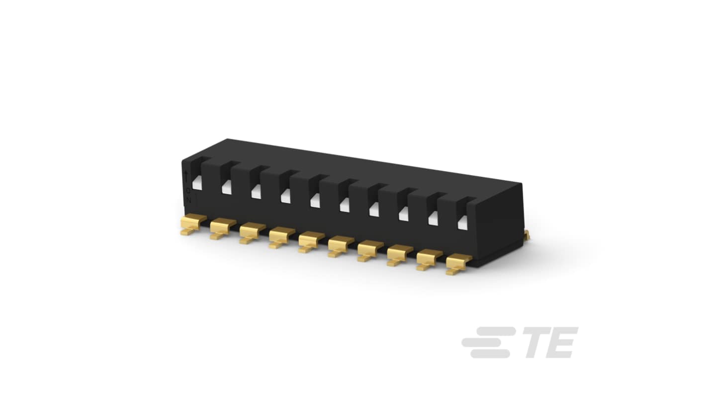 TE Connectivity 10位DIP和SIP开关, 琴键执行器, 表面安装