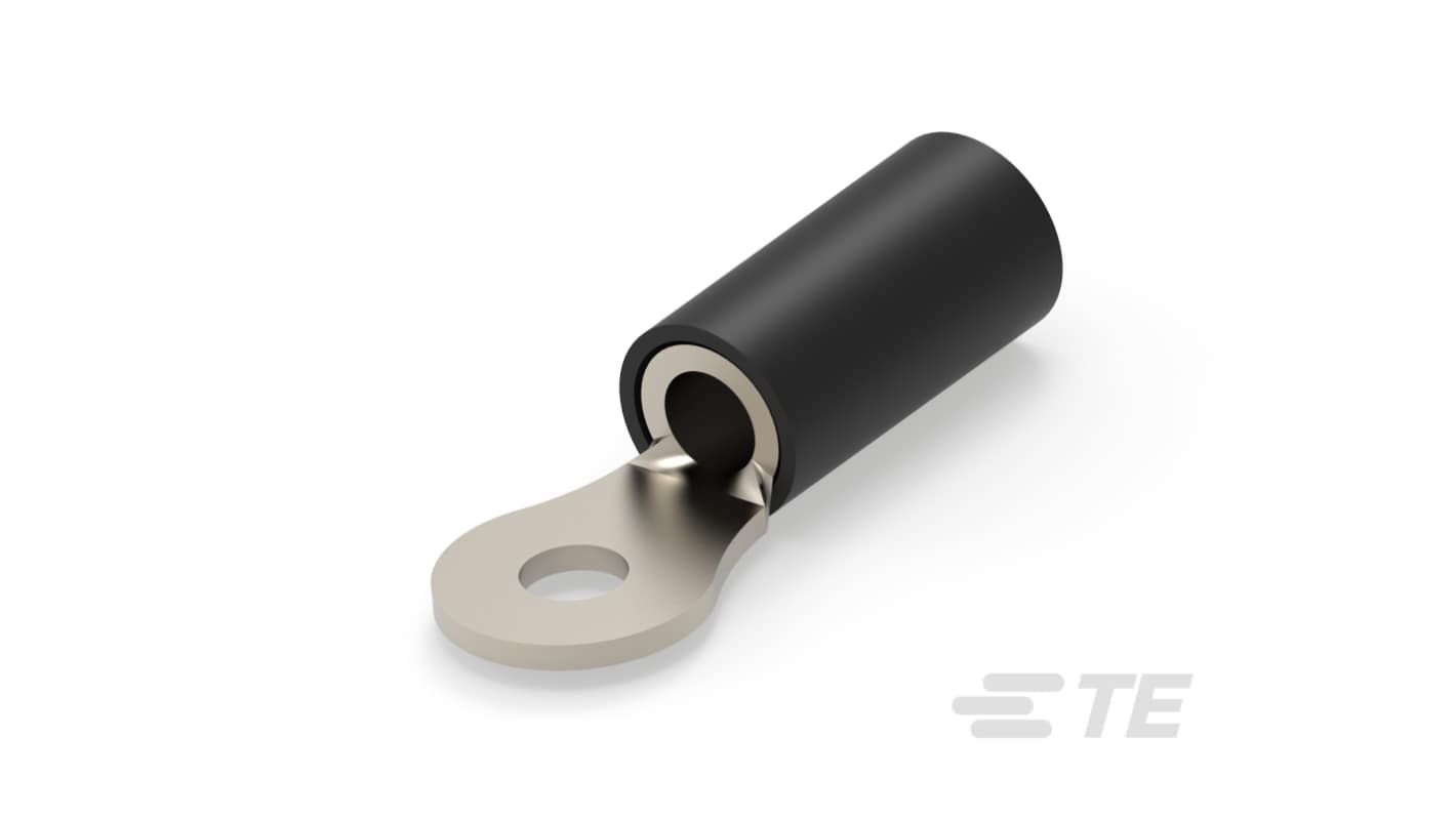 TE Connectivity, StratoTherm Insulated Ring Terminal, M3.5 Stud Size, Black