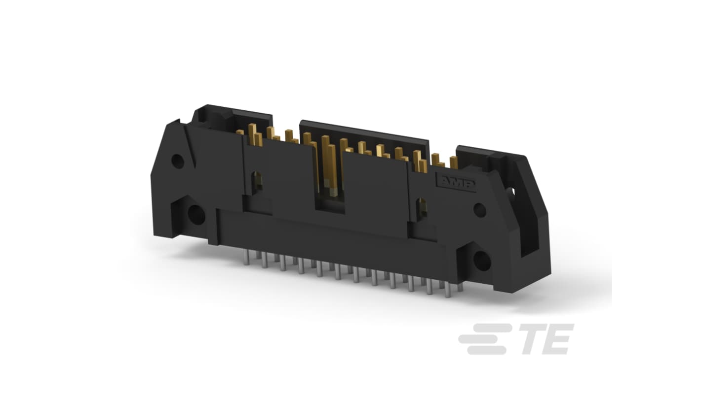 TE Connectivity FPC连接器, 24p, 2.54mm间距, 电路板安装, 垂直, 5102154系列